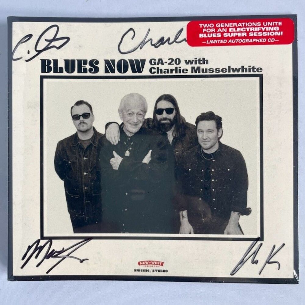 GA-20 with Charlie Musselwhite – BLUES NOW – Compact Disc, CD, Autographed, New